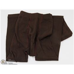 NEW COFFEE BROWN COLOR FLEECE LINED  LEGGINGS