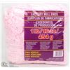 Image 1 : 1LB BAG OF 100% ACRYLIC YARN BABY PINK & WHITE