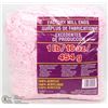 Image 1 : 1LB BAG OF 100% ACRYLIC YARN BABY PINK & WHITE