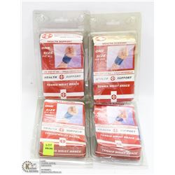 LOT OF 4 TENNIS WRIST BRACES