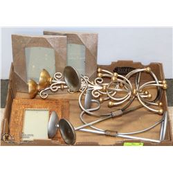 8PC SHOWHOME DECOR INCL 4 PICTURE FRAMES AND