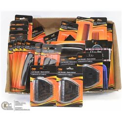 FLAT OF HAIR TRIMMERS, HAIR PICKS, LIFT COMBS AND
