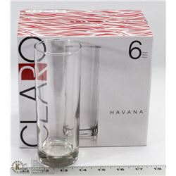 CASE OF 6PC HAVANA DRINKING GLASSES