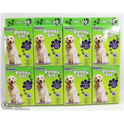 8 CASES OF POOPY SAC - VANILLA SCENTED