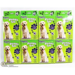 8 CASES OF POOPY SAC - VANILLA SCENTED