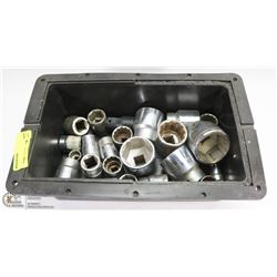 TOTE OF ASSORTED SOCKETS