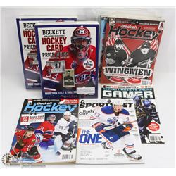 EXTRA LARGE FLAT OF HOCKEY CARDS PRICE GUIDES