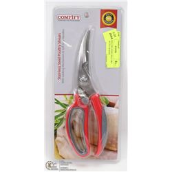 NEW STAINLESS STEEL POULTRY SHEARS WITH LOCKING