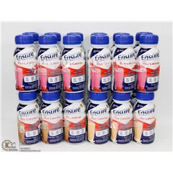 LOT OF 24 STRAWBERRY PLUS CALORIES ENSURE MEAL
