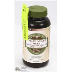 BOTTLE OF GNC NATURAL BRAND PSYLLIUM SEED HUSK