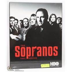 THE SOPRANOS CAST PICTURE ON WOOD