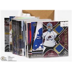 2) BOX WITH ASSORTED ROOKIE HOCKEY CARDS