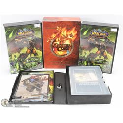 LOT OF 4 WORLD OR WARCRAFT RAID DECK CARD SETS