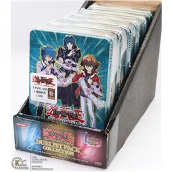 6 UNOPENED YU-GI-OH COLLECTOR TINS OF CARDS