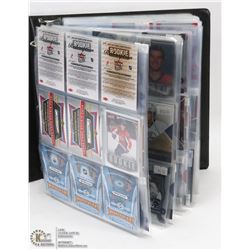 BINDER FULL OF ROOKIE HOCKEY CARDS 2007-2008