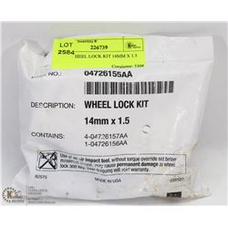 NEW WHEEL LOCK KIT 14MM X 1.5
