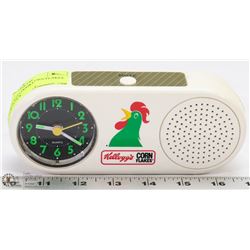 VINTAGE KELLOGGS CORN FLAKES ALARM CLOCK