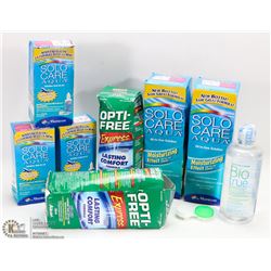 FLAT OF DRUG STORE  CONTACT SOLUTION, ASSORTED