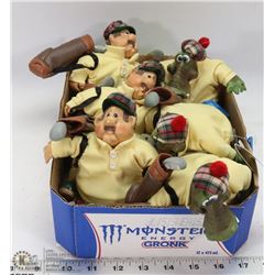 BOX OF OLE COUNTRY FOLK FIGURES BY RUSS