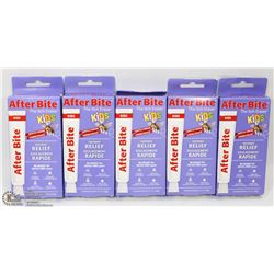 LOT OF 5 AFTERBITE INSTANT RELIEF FOR KIDS