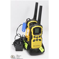 PAIR OF MOTOROLA WATERPROOF 2 WAY RADIOS WITH