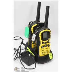 PAIR OF MOTOROLA WATERPROOF 2 WAY RADIOS WITH
