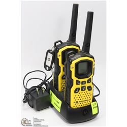 PAIR OF MOTOROLA WATERPROOF 2 WAY RADIOS WITH