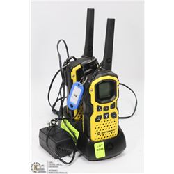 PAIR OF MOTOROLA WATERPROOF 2 WAY RADIOS WITH