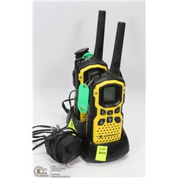 PAIR OF MOTOROLA WATERPROOF 2 WAY RADIOS WITH