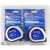 Image 1 : LOT OF 2 WESTWARD 25' TAPE MEASURES