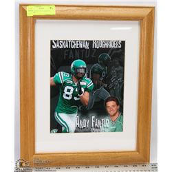 ANDY FANTUZ AUTOGRAPHED PICTURE.