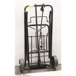BLACK AMERICAN TOURIST FOLDING LUGGAGE CART.