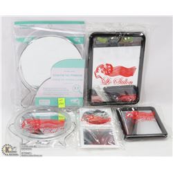 FLAT OF COSMETIC MIRRORS