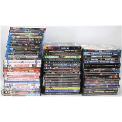 FLAT OF 60 PLUS DVD'S & BLUE RAY