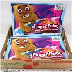 FLAT OF FINGER PAINT PAPER