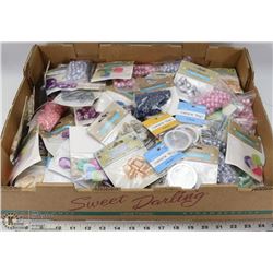 FLAT OF ASSORTED CRAFTING SUPPLIES