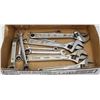 Image 1 : ESTATE BOX LOT - 4 ADJUSTABLE WRENCHES, 7 RATCHET-