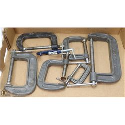 C-CLAMP LOT - 6 MASTERCRAFT, 1 OTHER
