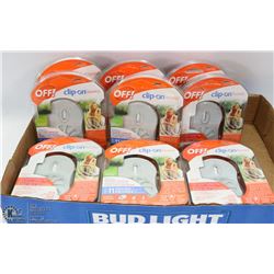 SET OF 9 OFF CLIP ONS. SEASONAL