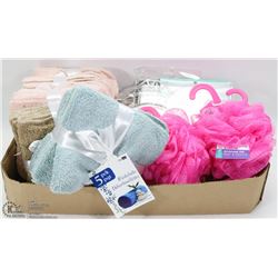 FLAT OF BATH ACCESSORIES