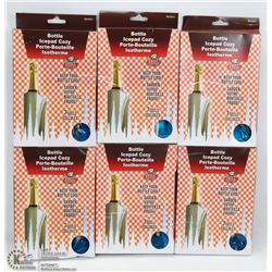 LOT OF 6 BOTTLE ICEPAD/ COZIES