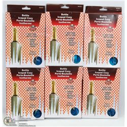 LOT OF 6 BOTTLE ICEPAD/ COZIES