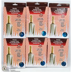 LOT OF 6 BOTTLE ICEPAD/ COZIES