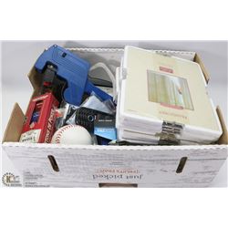 VARIETY BOX INCLUDING CELL PHONE, FRAMES,