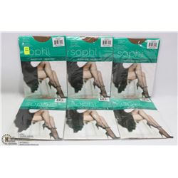 LOT OF 6 QUEEN SIZE PANTYHOSE