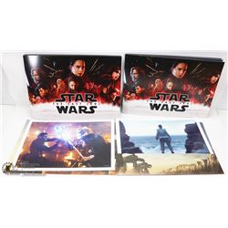 LOT OF 5 DISNEY STAR WARS THE LAST JEDI LITHOGRAPH