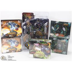 FLAT OF SEALED WARCRAFT CARDS WITH 1 FIGURE