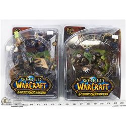 LOT OF TWO WORLD OF WARCRAFT ACTION FIGURES