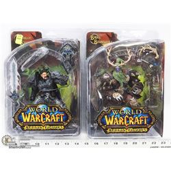 LOT OF TWO WORLD OF WARCRAFT ACTION FIGURES