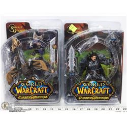 LOT OF TWO WORLD OF WARCRAFT ACTION FIGURES